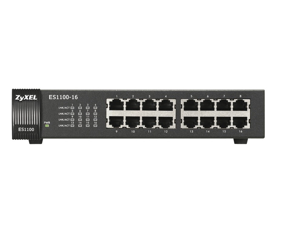 Zyxel ES1100-16 16 Port 10/100 Mbps Switch resmi