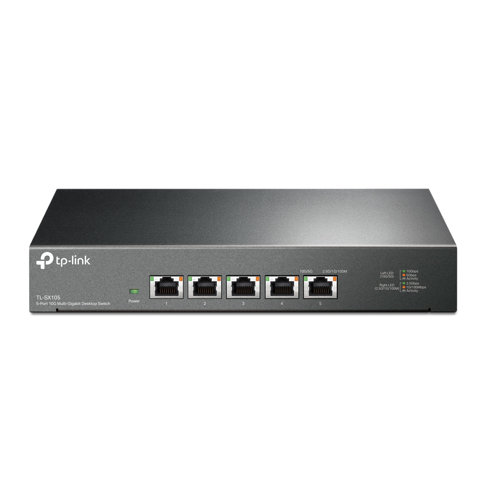 TP-LINK TL-SX105 5 PORT 10G MULTI GIGABIT MASAÜSTÜ SWITCH resmi