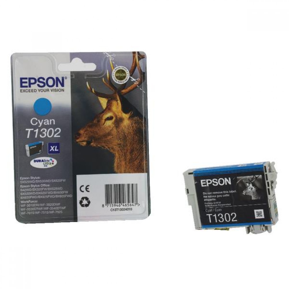 EPSON C13T13024022 CYAN KARTUS 10 1 ML-XL resmi