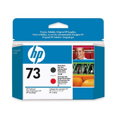 HP CD949A (73) MAT SIYAH VE KROMATIK KIRMIZI BASKI KAFASI resmi