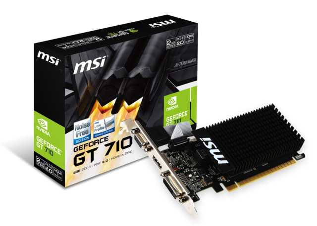 MSI VGA GT 710 2GD3H LP GT710 2GB DDR3 64B DX12 PCIE 3.0 X16 (1XVGA 1XDVI 1XHDMI) resmi