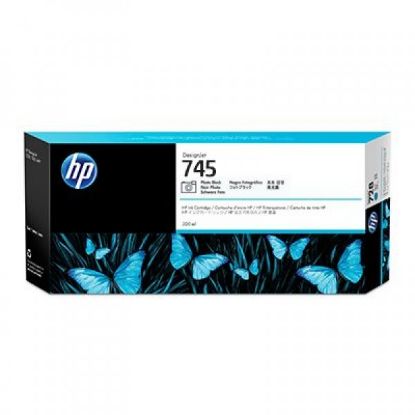 HP F9K04A (745) FOTOGRAF SIYAHI 300 ML GENIS FORMAT MUREKKEP KARTUSU resmi