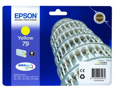 EPSON C13T79144010 SİNGLEPACK YELLOW 79 DURABRİTE ULTRA INK,WorkForce Pro WF-5110DW,WorkForce Pro WF-5190DW,WorkForce Pro WF-5620DWF,WorkForce Pro WF-5690DWF,WorkForce Pro WF-5110DW,WorkForce Pro WF-5190DW,WorkForce Pro WF-5620DWF,WorkForce Pro WF-5 resmi