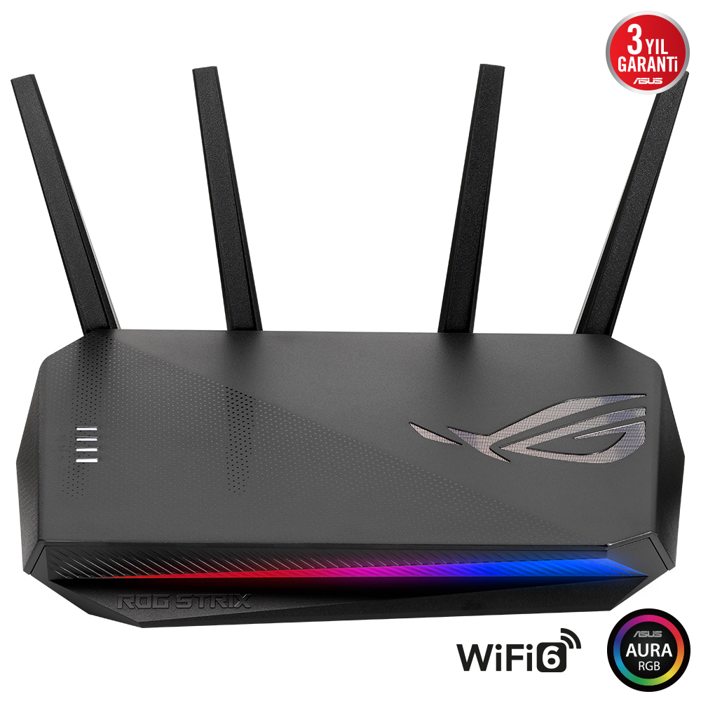 ASUS ROG STRIX GS-AX5400 WIFI6-GAMİNG-Aİ MESH-AİPROTECTİON-TORRENT-BULUT-DLNA-4G-VPN-ROUTER-ACCESS POİNT resmi