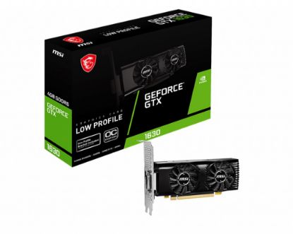 MSI VGA GEFORCE GTX 1630 4GT LP OC GTX1630 4GB GDDR6 64B DX12 PCIE 3.0 X16 (1XDVI 1XHDMI 1XDP) resmi
