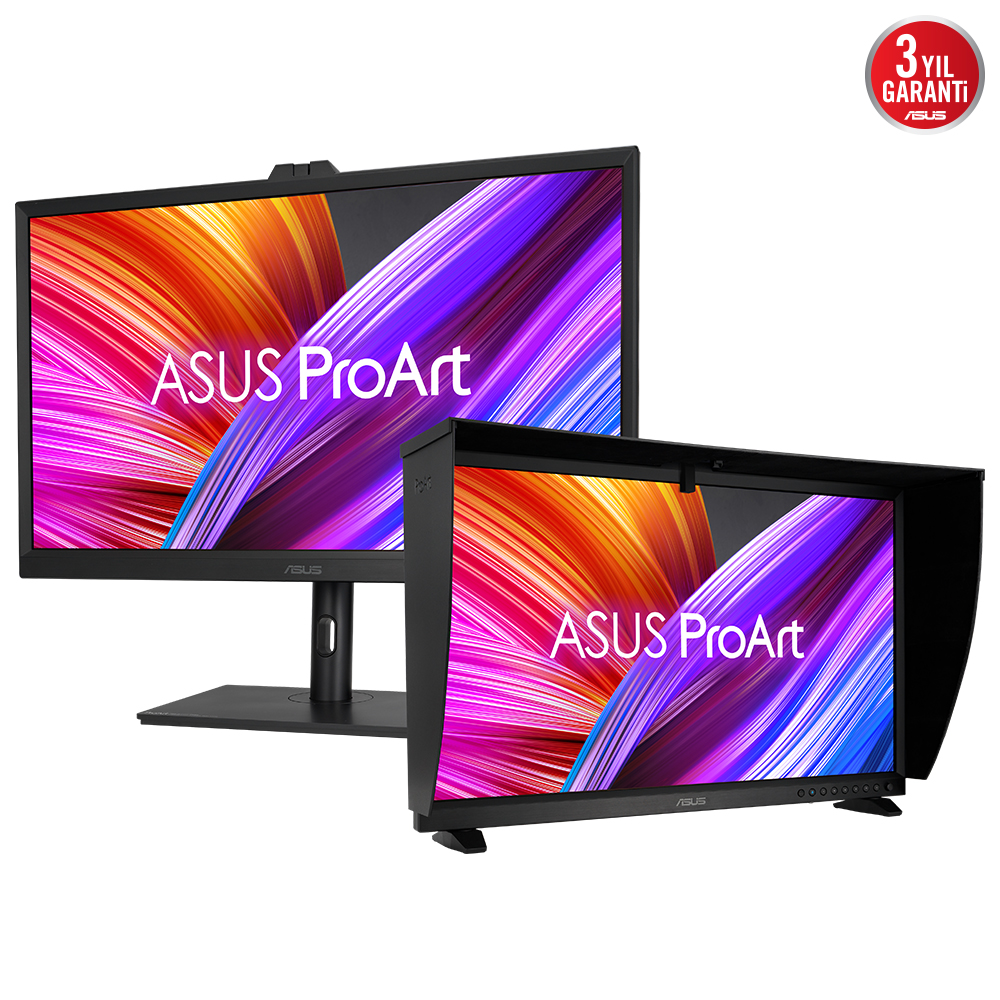 ASUS PROART PA32DC 32 OLED 4K 3840x2160 0.1MS DP HDMI USB-C USB MM VESA 3YIL 99% DCI-P3, OTOMATİK KALİBRASYON, HDR-10, HLG resmi