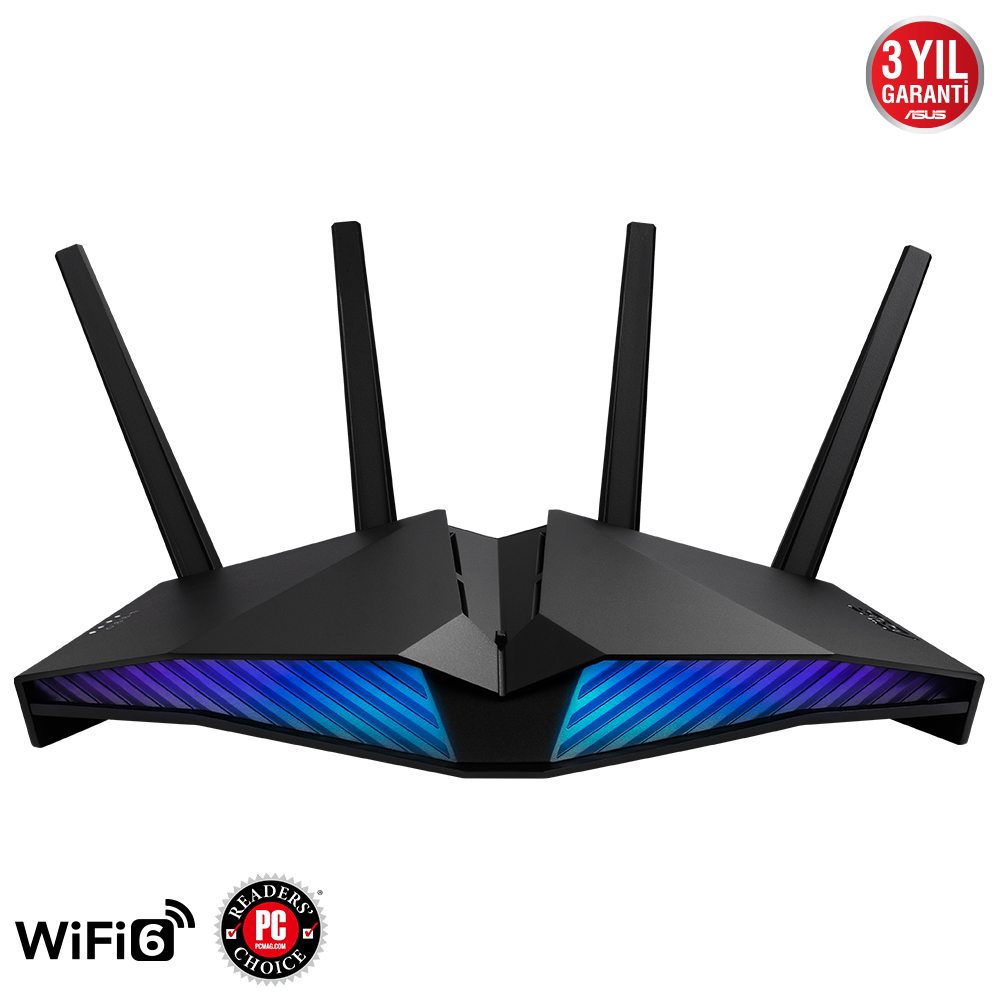 ASUS RT-AX82U WIFI6 Dual Band-Gaming-Ai Mesh-AiProtection-Torrent-Bulut-DLNA-4G-VPN-Router-Access Point resmi