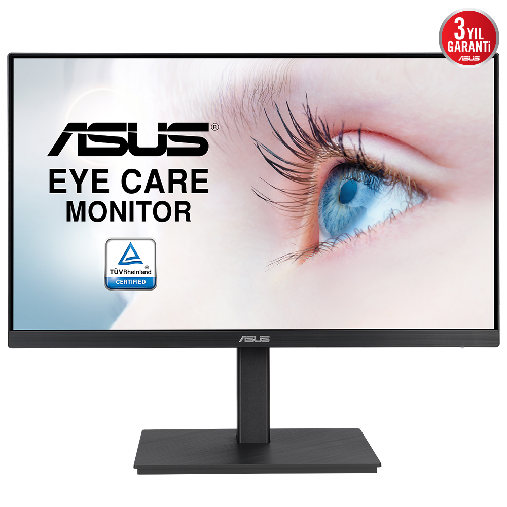 ASUS VA24EQSB 23.8 IPS FREESYNC 1920x1080 5MS 75HZ DP HDMI VGA VESA 3YIL EYECARE. PIVOT CERCEVESIZ MONITOR resmi