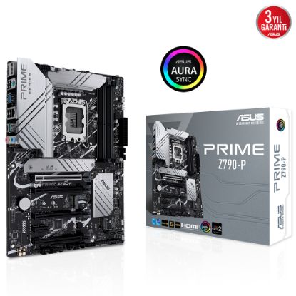 ASUS PRIME Z790-P INTEL Z790 LGA1700 DDR5 7200 DP HDMI 3X M2 USB3.2 AURA RGB 2.5GBİT LAN ATX ASUS 5X PROTECTION III ARMOURY CRATE AI SUİTE 3 resmi