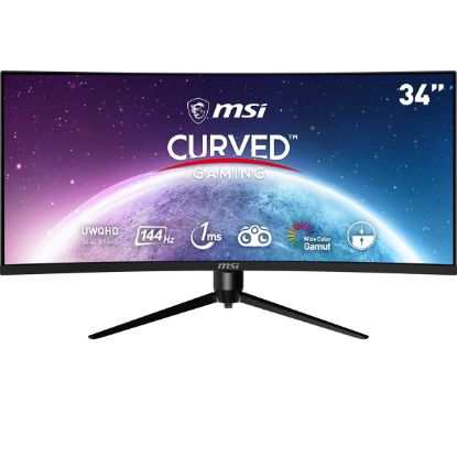 34 MSI MAG342CQPV CURVED 1500R VA 3440X1440 (UWQHD) 21:9 100HZ 1MS ADAPTIVE SYNC GAMING MONITOR resmi