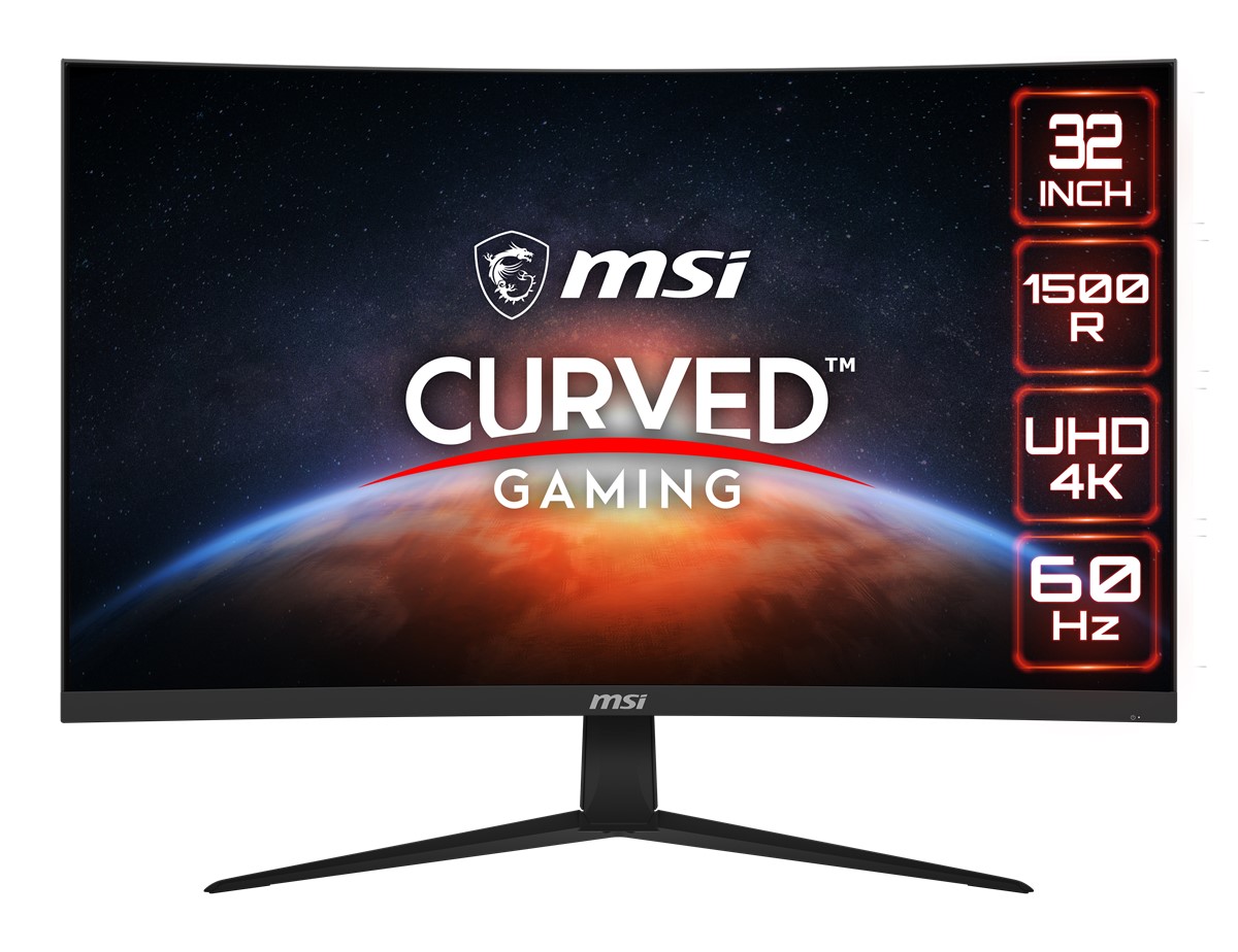 31.5 MSI G321CUV CURVED 1500R VA 3840X2160 (UHD) 16:9 60HZ 4MS HDR READY GAMING MONITOR resmi