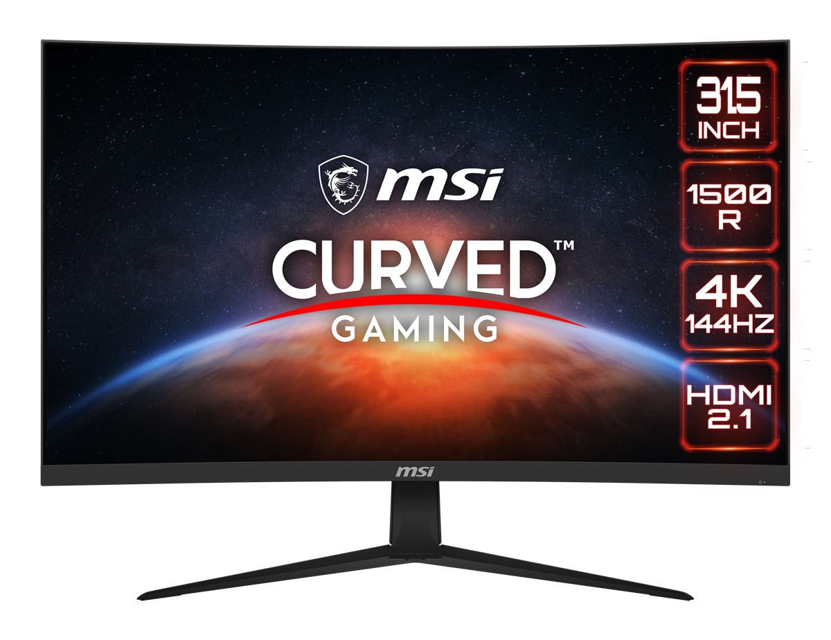 31.5 MSI G321CU CURVED 1500R VA 3840X2160 (UHD) 16:9 144HZ 1MS HDR READY GAMING MONITOR resmi