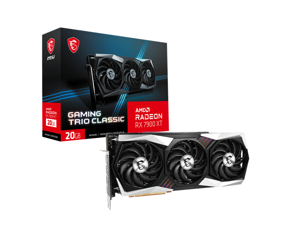 MSI VGA RADEON RX 7900 XT GAMING TRIO CLASSIC 20G RX7900XT 20GB GDDR6X 256B PCIE 4.0 X16 (3XDP 1XHDMI) resmi