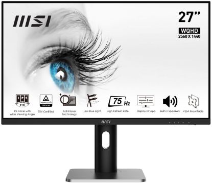 27 MSI PRO MP273QP 2560X1440 (QHD) IPS 75HZ 4MS 16:9 FLAT PRO MONITOR resmi