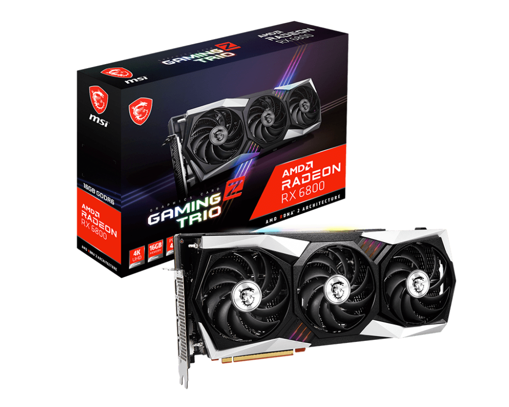 MSI VGA RADEON RADEON RX 6800 GAMING Z TRIO 16G V1 RX6800 16GB GDDR6 256B PCIE 4.0 X16 (3XDP 1XHDMI) resmi