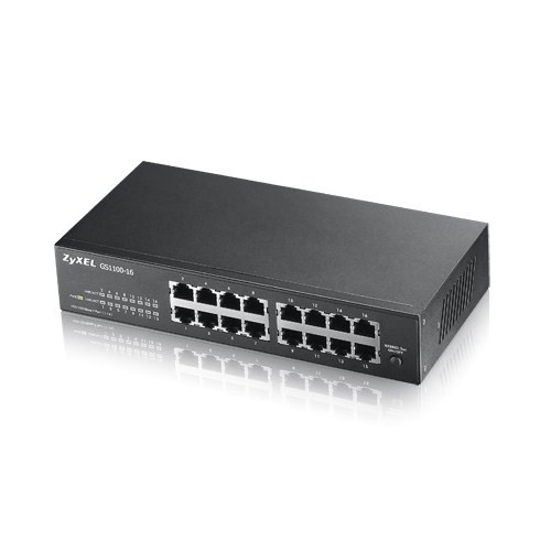 ZYXEL GS1100-16 16 PORT 10/100/1000 Mbps YÖNETİLEMEZ GIGABIT SWITCH V3 resmi