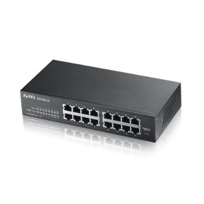 ZYXEL GS1100-16 16 PORT 10/100/1000 Mbps YÖNETİLEMEZ GIGABIT SWITCH V3 resmi