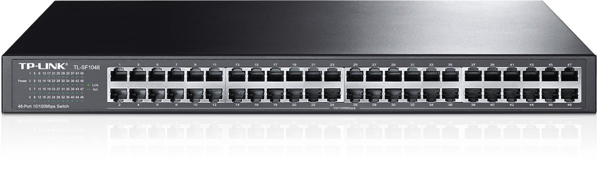 TP-LINK TL-SF1048 48 PORT 10/100 RACKMOUNT SWITCH resmi