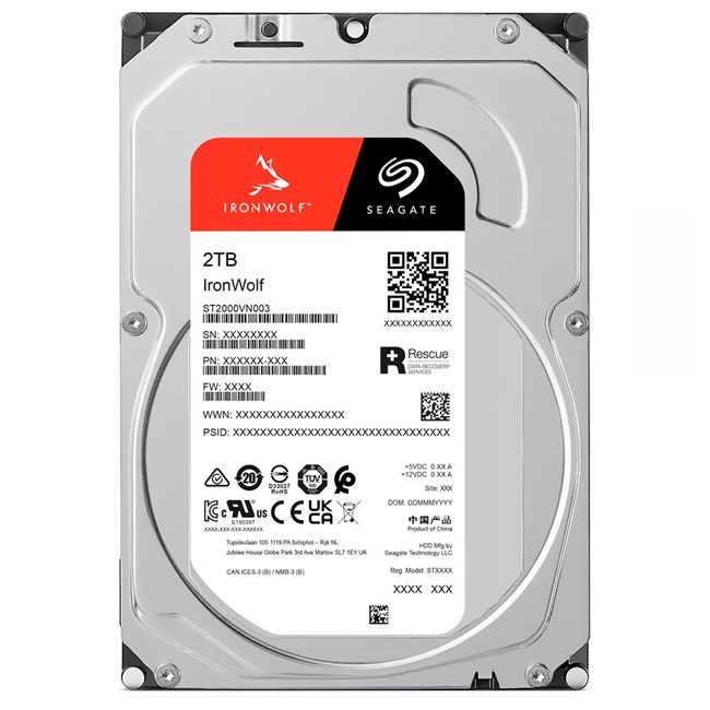 Seagate IronWolf 2TB 5900Rpm 64MB -ST2000VN003 resmi
