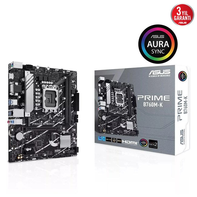 Asus Prime B760M-K D5 1700P Vga Hdmi resmi