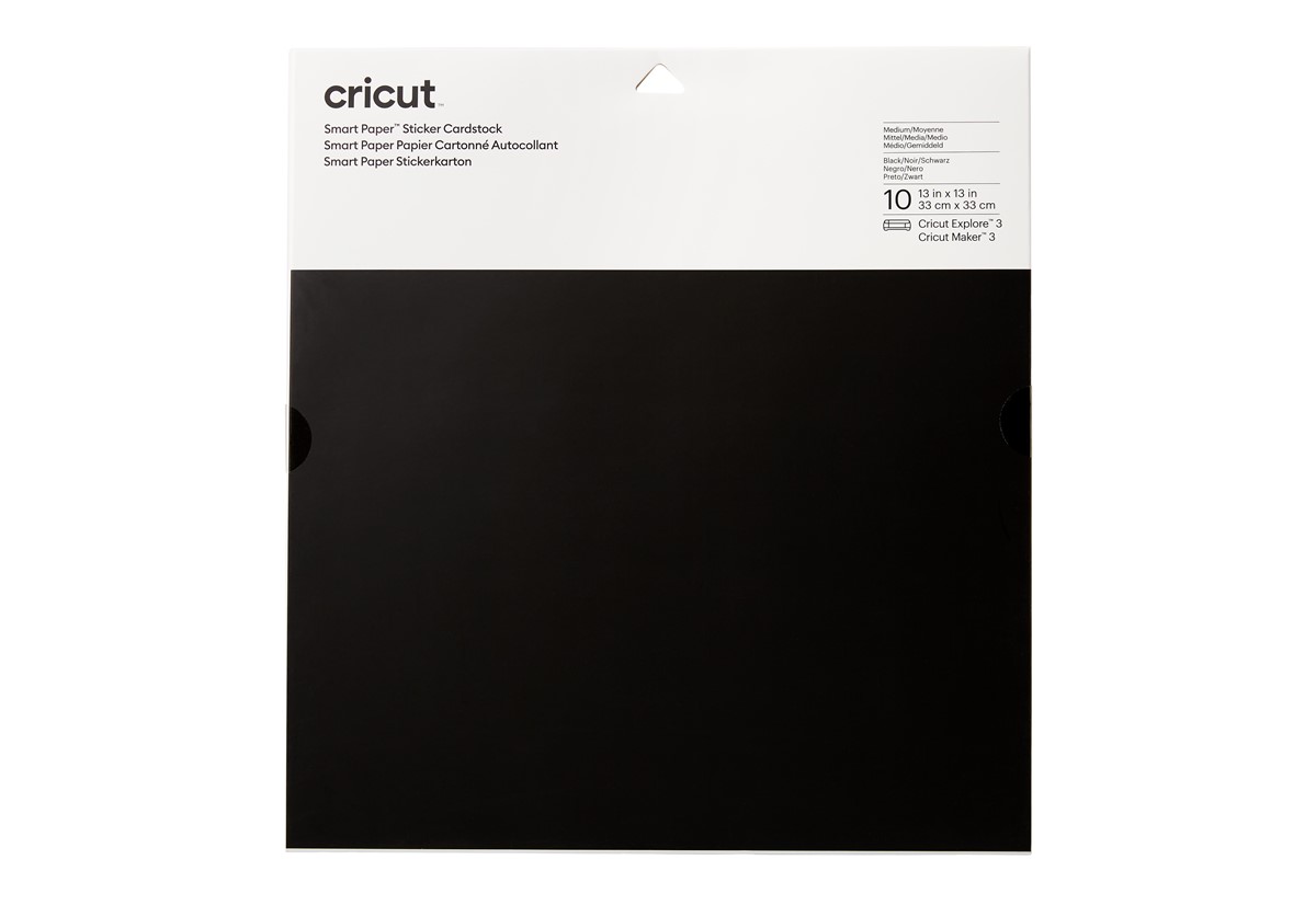 CRICUT 2008316 SMART ETİKET KARTON KAĞIT 33X33CM 10 SAYFA SİYAH resmi