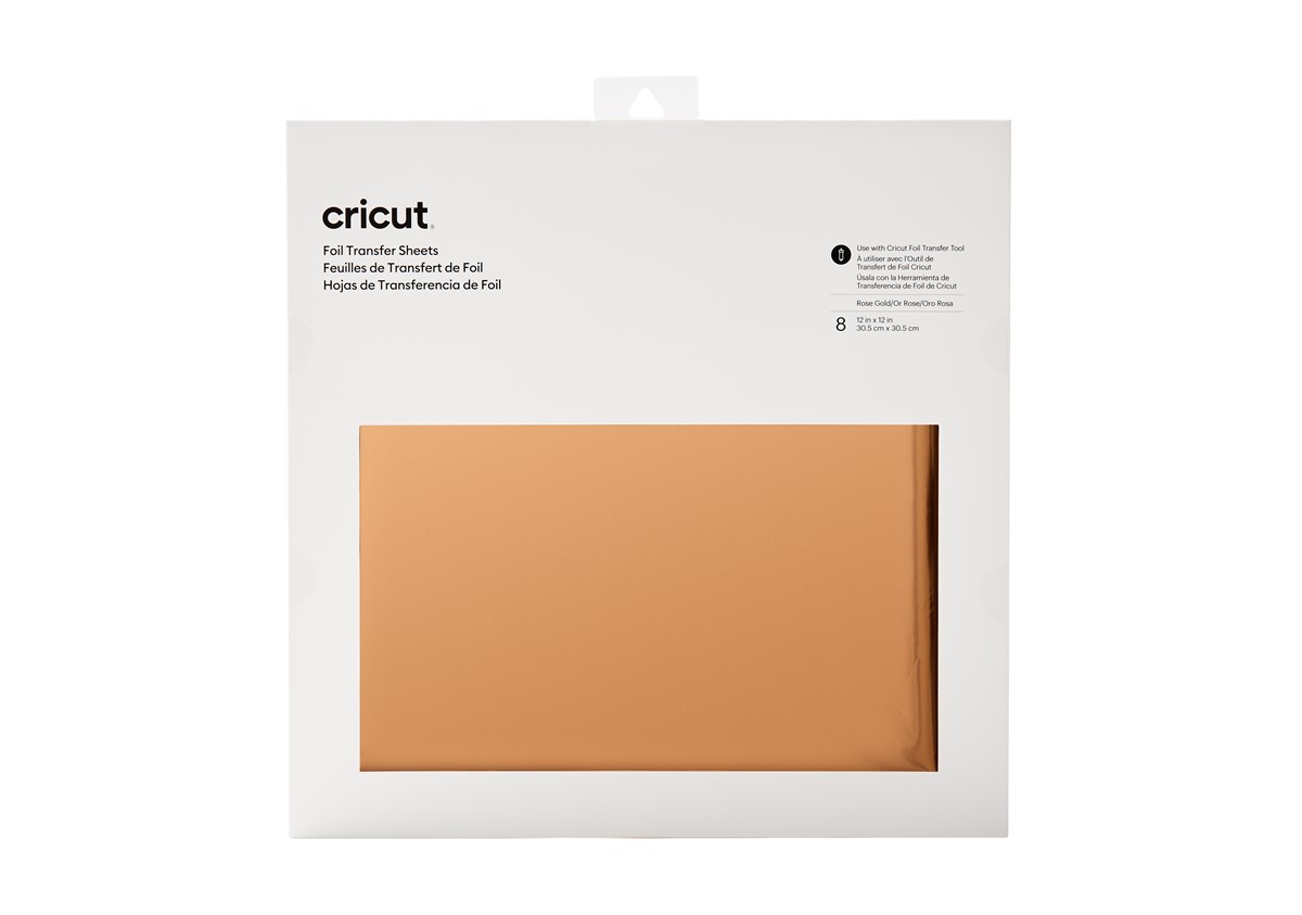 CRICUT 2008720 TRANSFER FOLYO SAYFA 30X30CM 8 SAYFA ROSE GOLD resmi