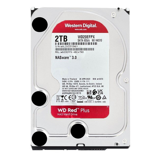 WD 2TB Red 3.5" 5400Rpm 64MB Sata3 WD20EFPX resmi
