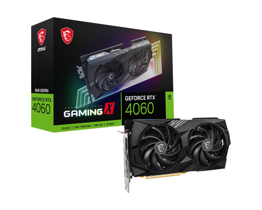 MSI VGA GEFORCE RTX 4060 GAMING X 8G RTX4060 8GB GDDR6 128B DX12 PCIE 4.0 X8 (3XDP 1XHDMI) resmi