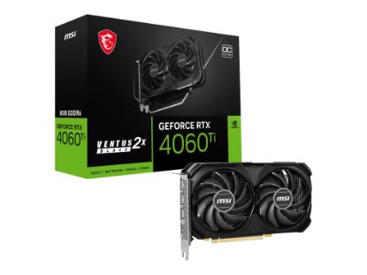 MSI VGA GEFORCE RTX 4060 TI VENTUS 2X BLACK 8G OC RTX4060 TI 8GB GDDR6 192B DX12 PCIE 4.0 X16 (3XDP 1XHDMI) resmi