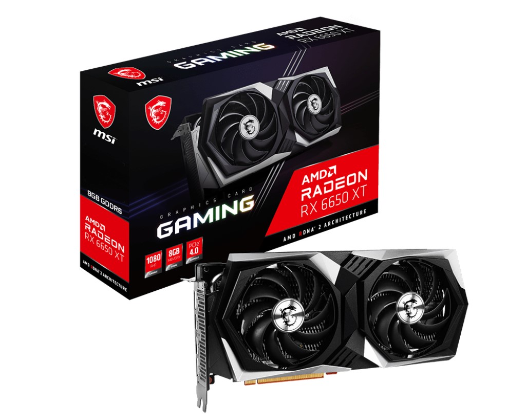 MSI VGA RADEON RX 6650 XT GAMING 8G RX6650XT 8GB GDDR6 128B PCIE 4.0 X8 (3XDP 1XHDMI) resmi