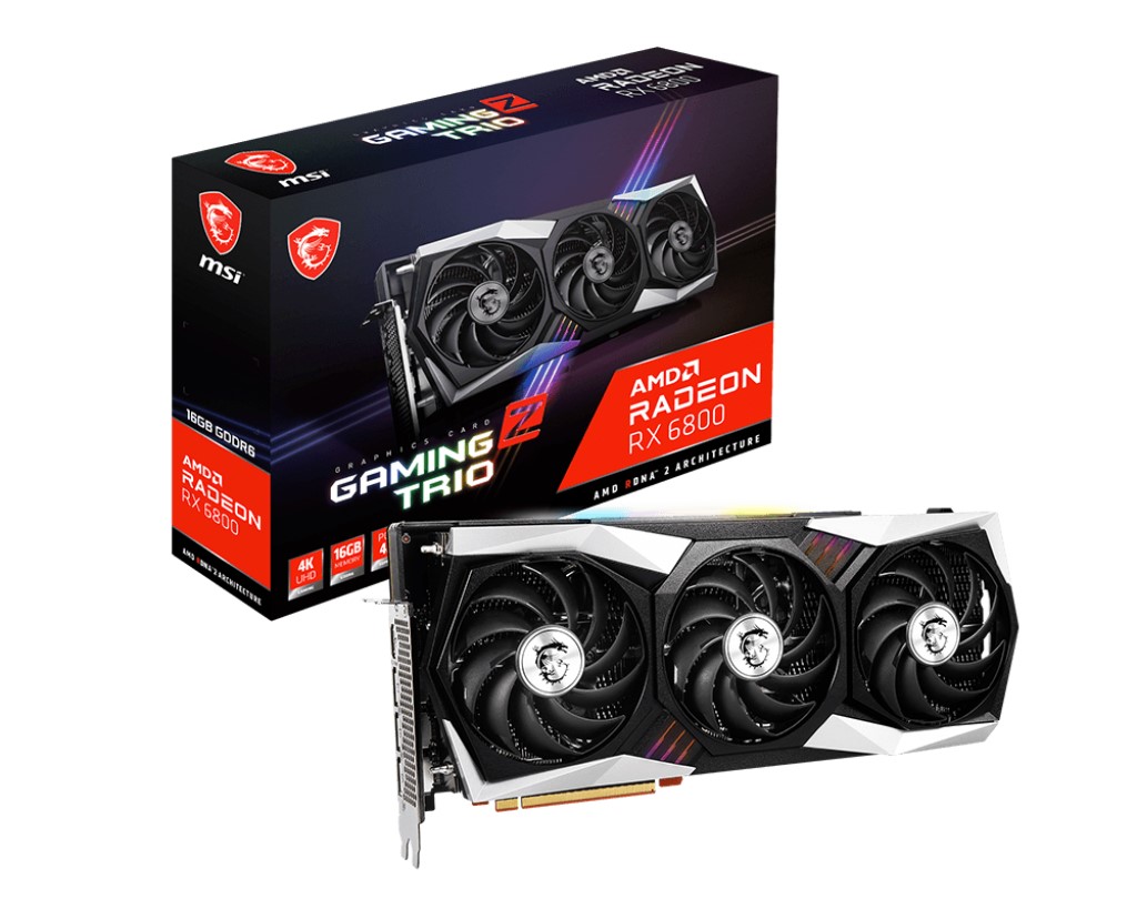 MSI VGA RADEON RX 6800 GAMING Z TRIO 16G RX6800 16GB GDDR6 256B PCIE 4.0 X16 (3XDP 1XHDMI) resmi