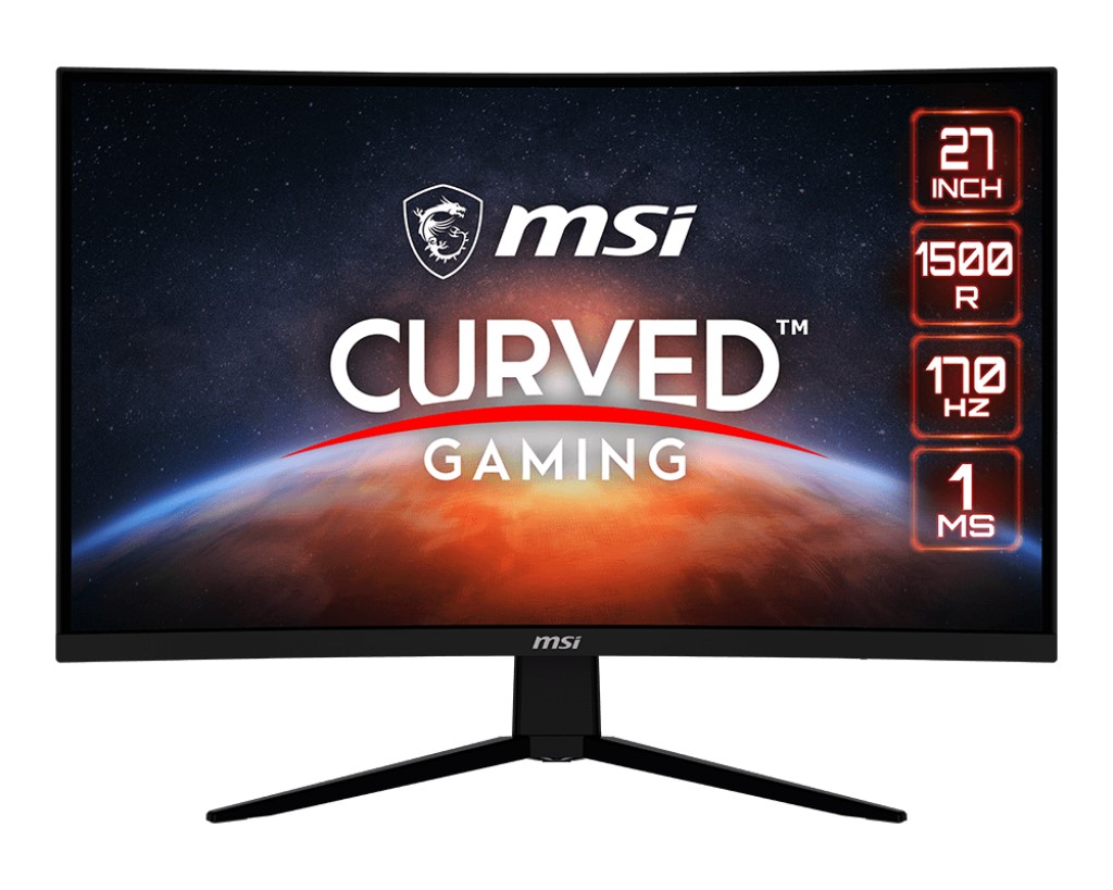 27 MSI G273CQ CURVED 1500R VA 2560X1440 (WQHD) 16:9 170HZ 1MS FREESYNC PREMIUM GAMING MONITOR resmi