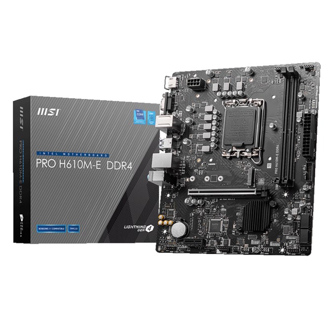 MSI Pro H610M-E D5 1700P Vga Hdmi resmi