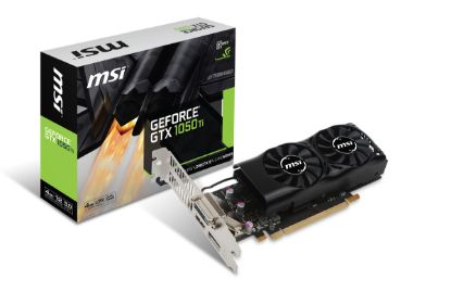 MSI VGA GEFORCE GTX 1050 TI 4GT LP GTX1050TI 4GB GDDR5 128B DX12 PCIE 3.0 X16 (1XDVI 1XHDMI 1XDP) resmi