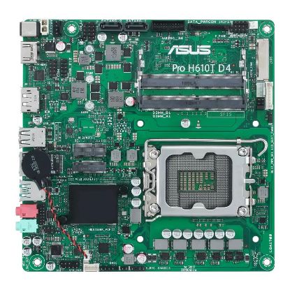 ASUS PRO H610T-CSM Intel H610 LGA1700 DDR5 5600 DP HDMI LVDS M2 USB3.2 Thin Mini ITX 7/24 kullanıma uygun - ASUS CONTROL CENTER EXPRESS HEDİYELİ resmi