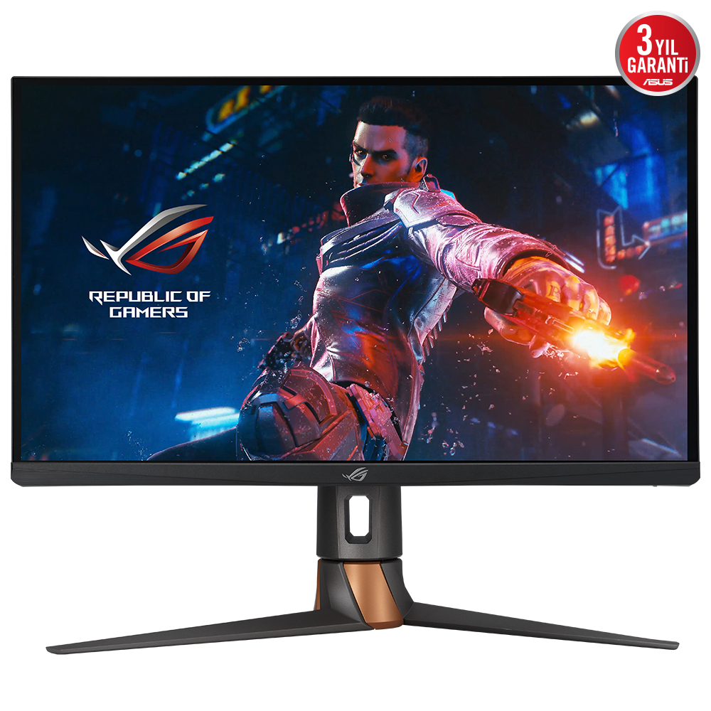 ASUS ROG SWIFT PG27AQN 27 GAMING G-SYNC 2560 x 1440 QHD 1MS 360HZ 3X HDMI 1X DP DISPLAY HDR 600 resmi