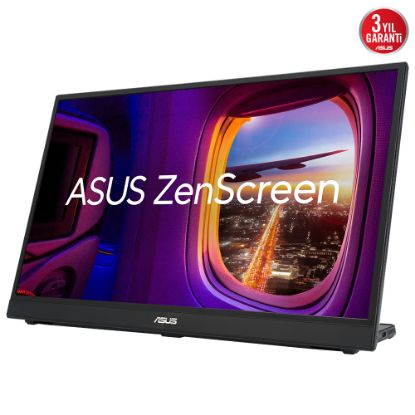 17.3 ASUS ZENSCREEN MB17AHG 17.3 GAMING TASINABILIR USB IPS FREESYNC 1920x1080 5MS 144HZ HDMI USB-C 3YIL MAT EKRAN L STAND EYECARE Monitör resmi