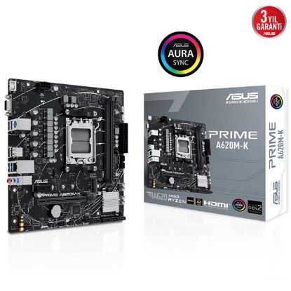 Asus Prime A620M-K AM5 Ryzen Vga Hdmi resmi
