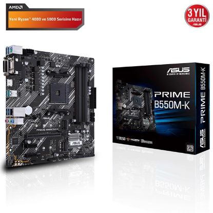 Asus Prime B550M-K AM4 Ryzen DDR4 Hdmi Dp resmi