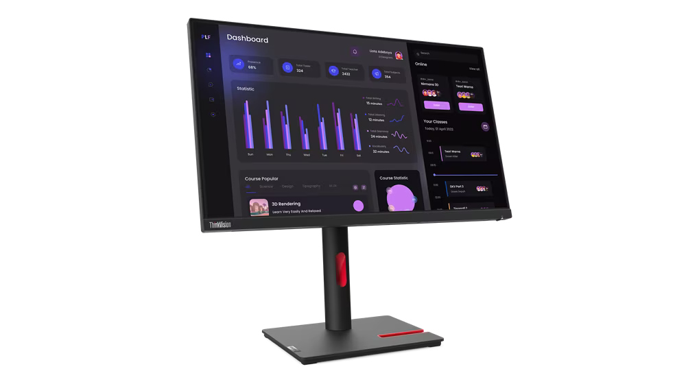 LENOVO 63CFMATXTK T24i-30 23.8 INCH MONITOR HDMI resmi