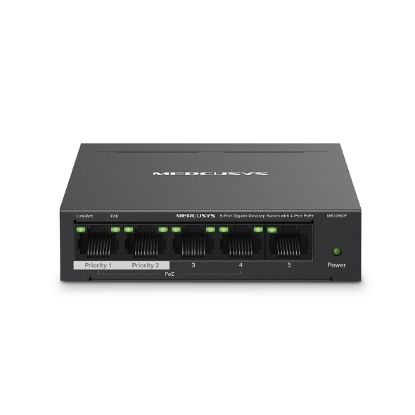 TP-LINK MERCUSYS MS105GP 5 PORT 10/100/1000 MASAÜSTÜ SWITCH (YÖNETİLEMEZ) resmi