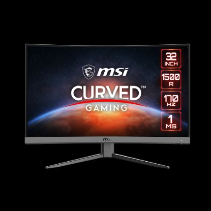 31.5 MSI G32C4 E2 1920x1080 (FHD) 16:9 CURVED 1500R VA 170HZ 1MS ADAPTIVE-SYNC GAMING MONITOR resmi