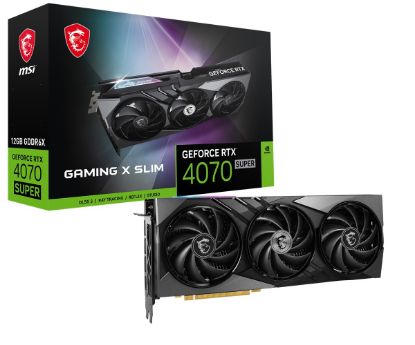 MSI VGA GEFORCE RTX 4070 SUPER 12G GAMING X SLIM RTX4070S 12GB GDDR6X 192B DX12 PCIE 4.0 X16 (3XDP 1XHDMI) resmi