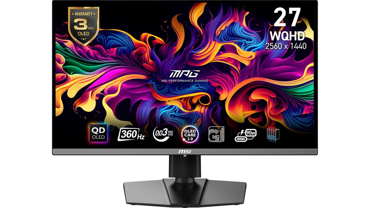 MSI 26.5 MPG 271QRX QD-OLED 2560x1440 (WQHD) 16:9 FLAT QD-OLED 360HZ 0.03MS ADAPTIVE-SYNC GAMING MONITOR resmi