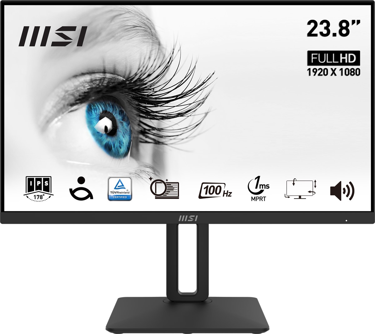 MSI 23.8 PRO MP242AP 1920x1080 (FHD) FLAT VA 100HZ 1MS ANTI-GLARE MONITOR resmi