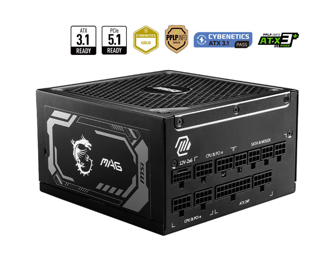 MSI PSU MAG A1000GL PCIE5 resmi