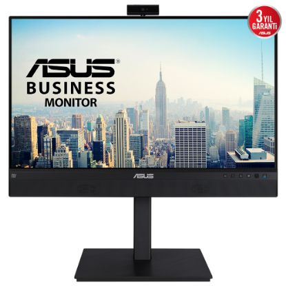 ASUS BE24ECSNK 23.8 IPS WEBCAM 1920x1080 5MS 60HZ DP HDMI USB-C MM VESA 3YIL RJ45,CERCEVESIZ,FLICKER-FREE,DUSUK MAVI ISIK PIVOT Monitör resmi