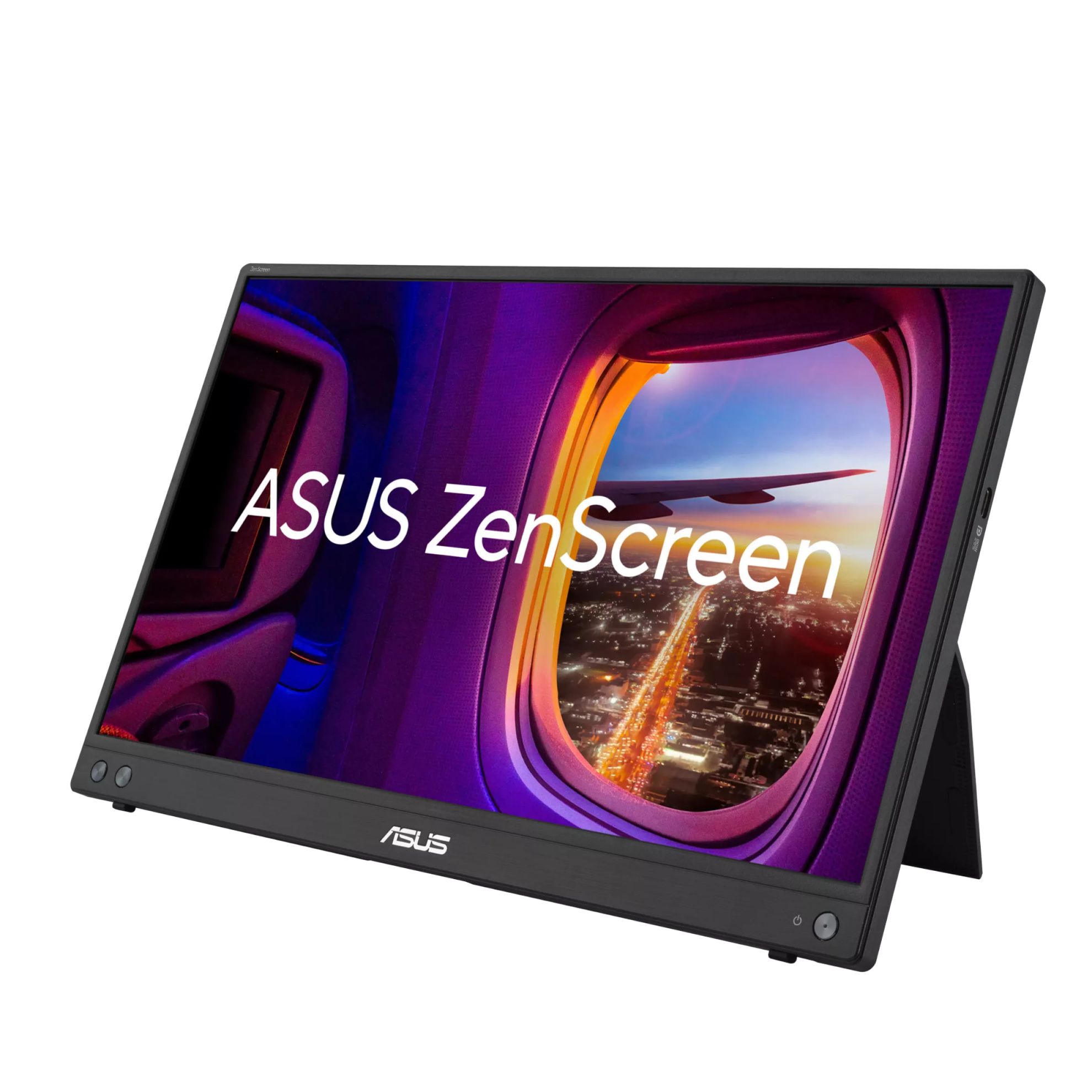 ASUS ZenScreen MB16AHV 15.6 IPS 1920x1080 5ms 250cd USB-C 3YIL MAT EKRAN USB-C to A ADAPTOR DÜŞÜK MAVİ IŞIK ANTIBAKTERİYAL KAPLAMA TAŞINABİLİR USB MONITOR resmi