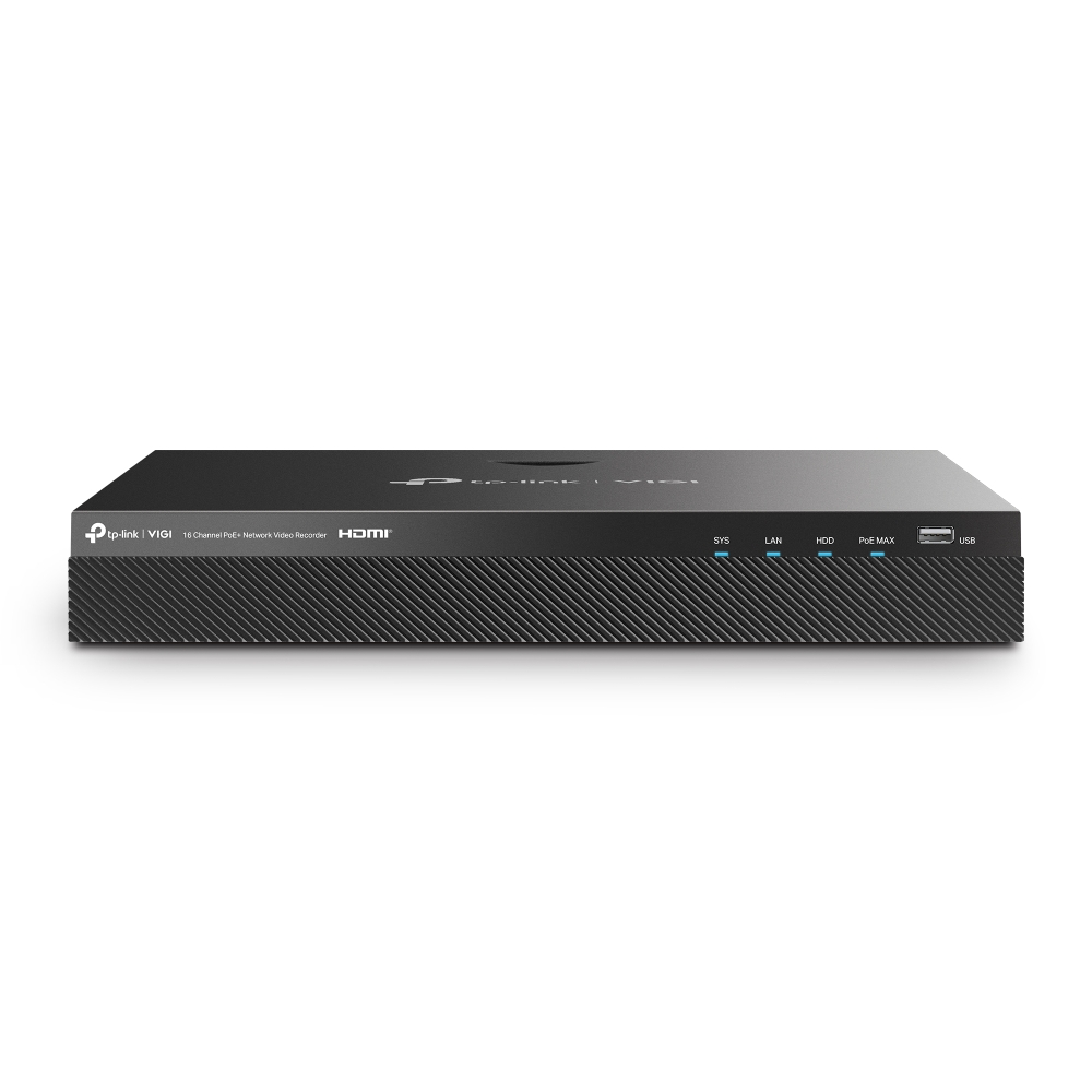 TP-LINK VIGI NVR2016H-16P 16 CHANNEL 4K HDMI VİDEO OUTPUT POE+ NETWORK VİDEO RECORDER resmi