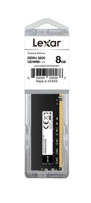 LEXAR RAM DT DDR4 U-DIMM 8GB 288 PIN 3200MBPS CL22 1.2V- BLISTER PACKAGE LD4AU008G-B3200GSST resmi